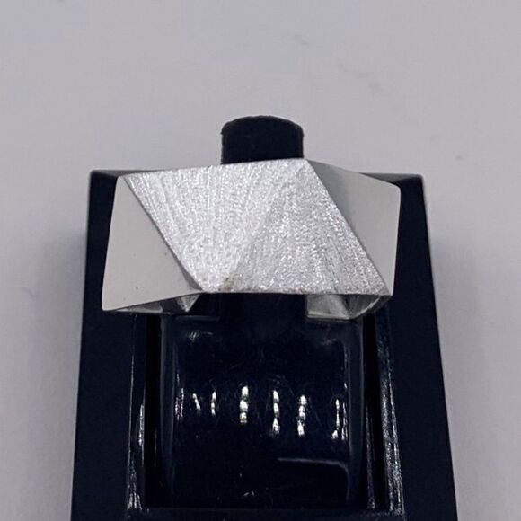 Pendant & chain, solid sterling 925 silver, real gold accent, hand made, 11 in. - Picture 12 of 16